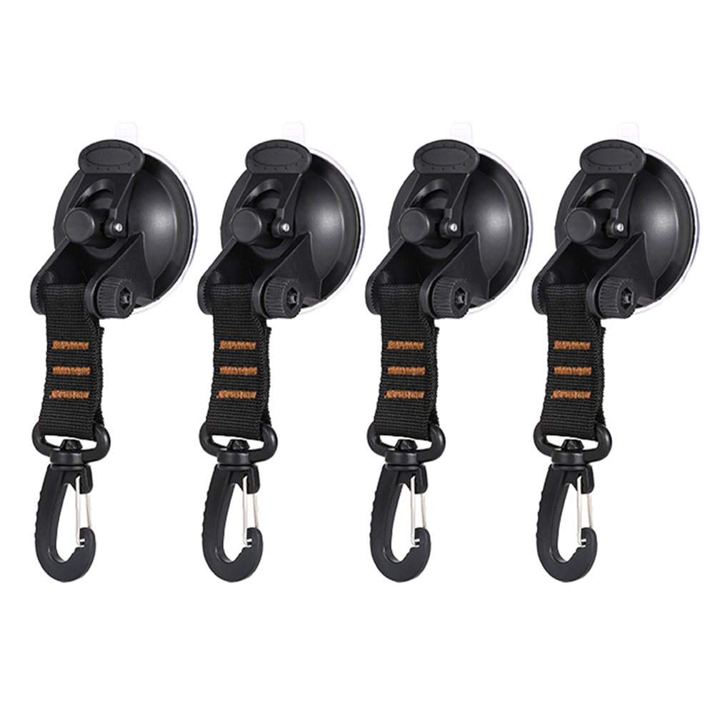 

4pcs Camping Tarp Securing Hook Tie Down Tents Awning Suction Cup Anchor, Orange, 501 Original