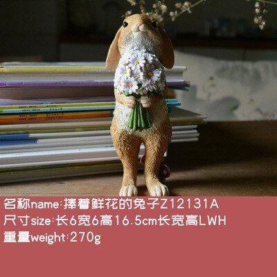 Everyday Collection cute Easter rabbit Desk decoration fairy garden bunny animal figurine home decor Valentine's Day gift