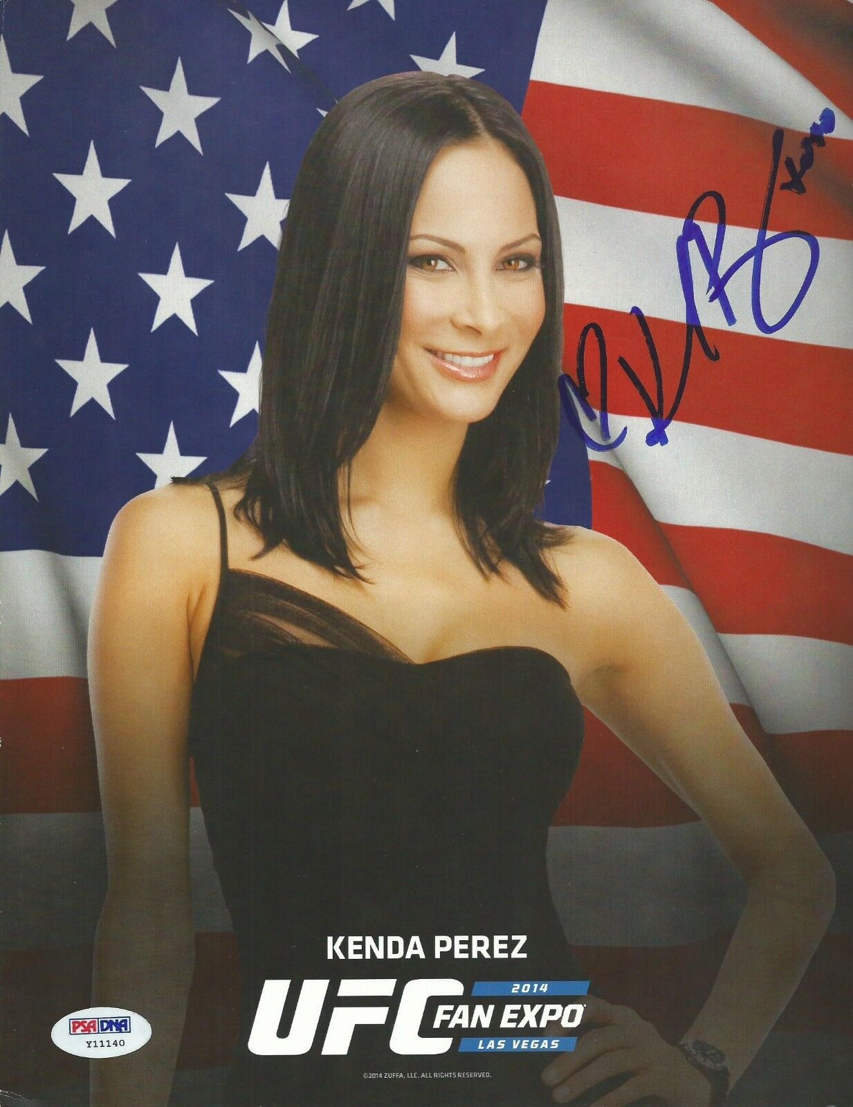 Kenda Perez Signed UFC 8x10 Photo Poster painting PSA/DNA COA 2014 Fan Expo Promo Picture Auto'd