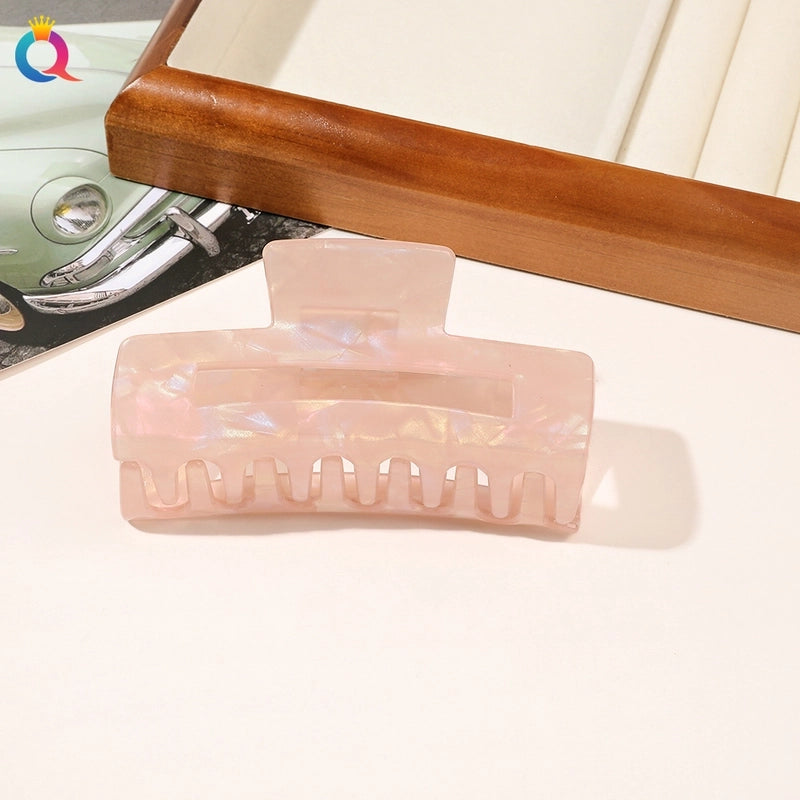 Women’s Minimalist Classic Style Solid Color PVC Hair Claws