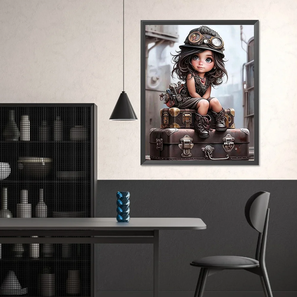 Diamond Painting - Full Square Drill - Mechanic Girl(Canvas|40*50cm)