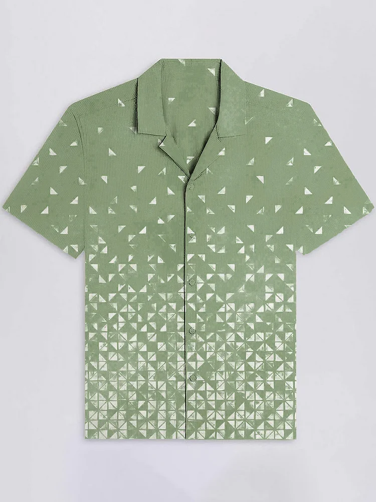 Men's Vacation Geometric Art Art Print Shirt