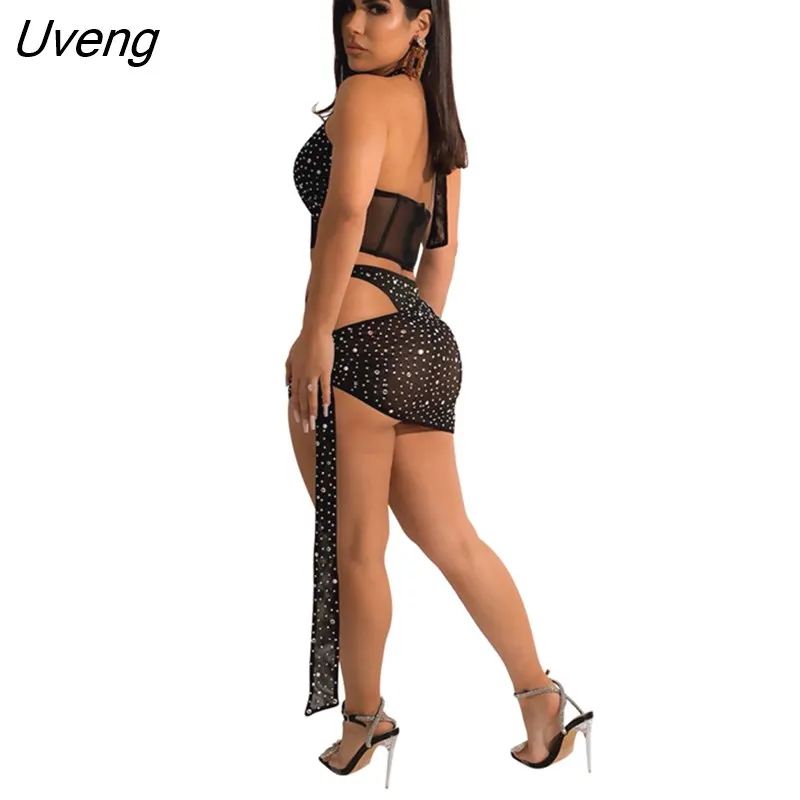 Mesh See Through Women 3 Pieces Set main image 1