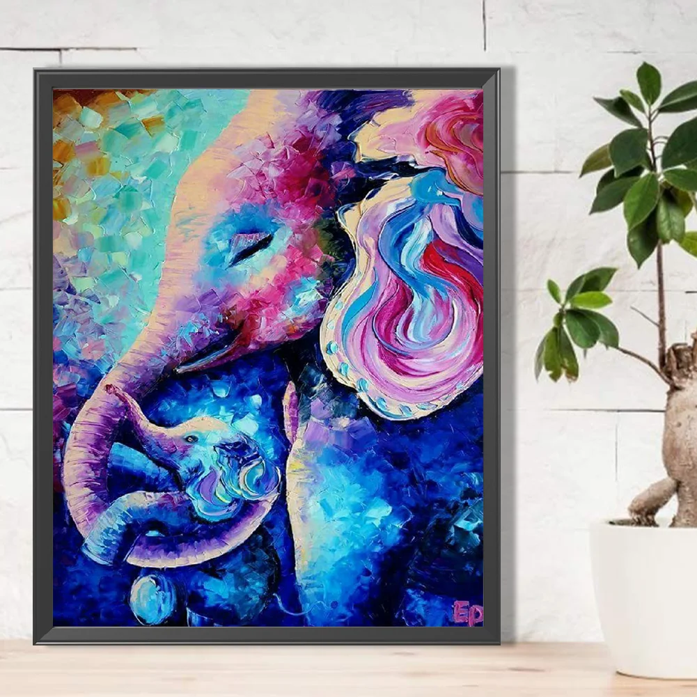 Diamond Painting - Full Round Drill - Elephant(Canvas|40*50cm)