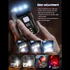 COB+SMD LED Super Bright Flashlight Rotatable Hat Clip Light for Night Running