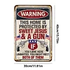 Warning - Vintage Metal Signs(12*16Inch)   - Warning