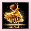 (Stamped/Counted) Ballerina Belle Silhouette-11CT Cross Stitch 40*40cm