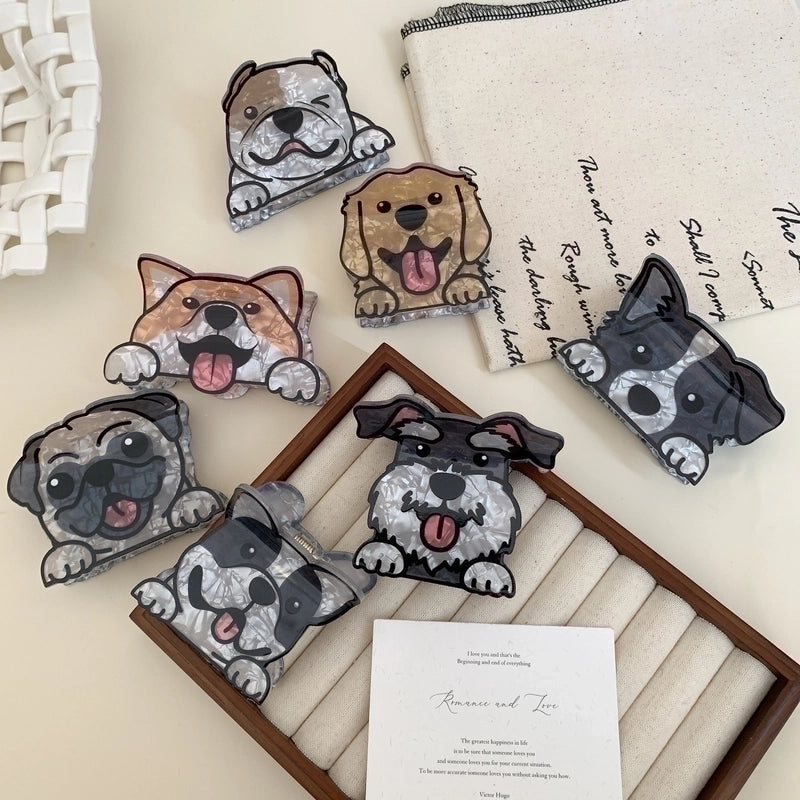 Women’s Cute Dog Arylic Hair Claws