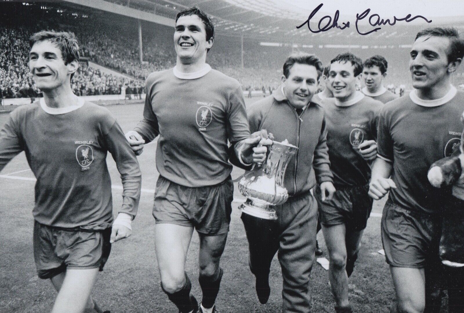 CHRIS LAWLER HAND SIGNED 12X8 Photo Poster painting LIVERPOOL FOOTBALL AUTOGRAPH 1