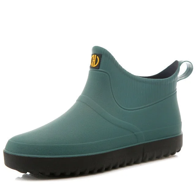 Winter Rain Ankle Boots For Men Slip-on Nonskid Orthopedic Shoes shopify Stunahome.com