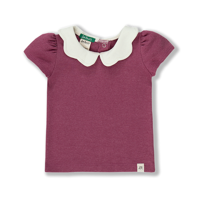 Raspberry Peter Pan Top