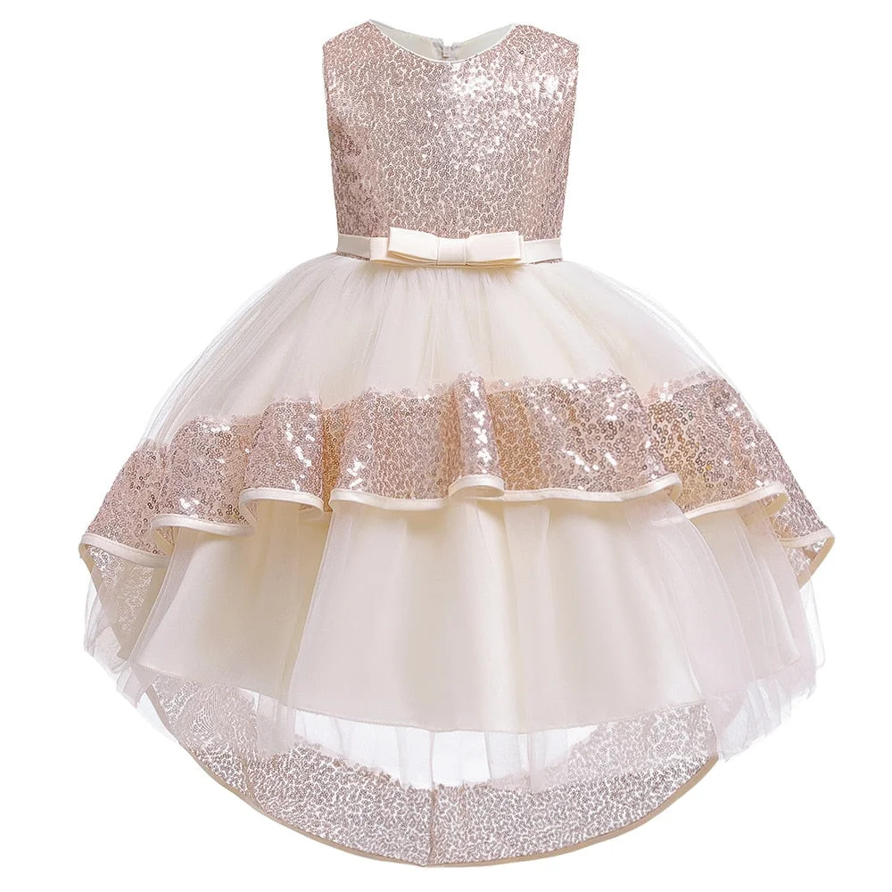 Girls Dress Christmas Children Evening Party Dress Girls Costume Kids Dresses For Girls Princess Dress Flower Girls Wedding Gown