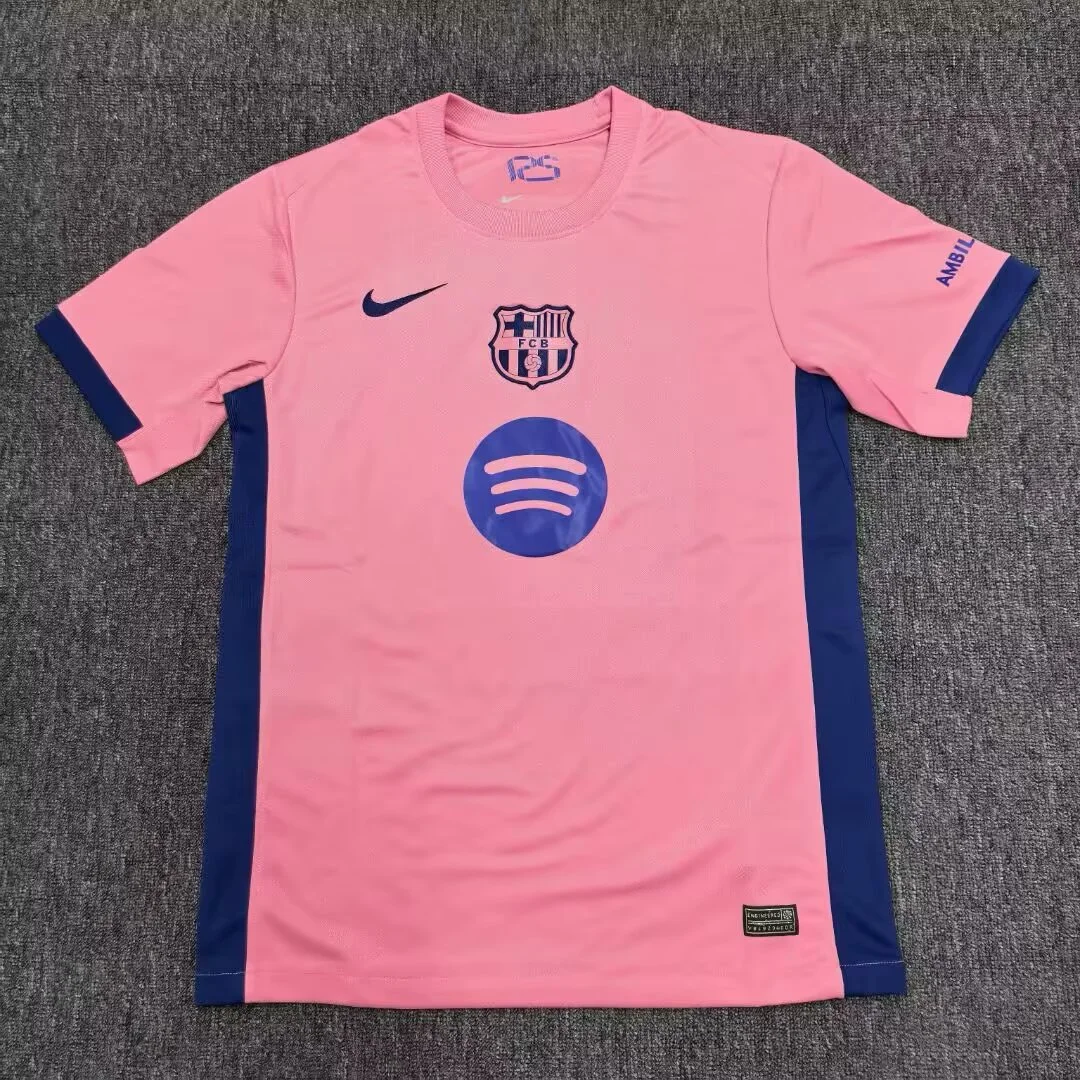 25/26 Barcelona Pink Football Shirt Thai Quality