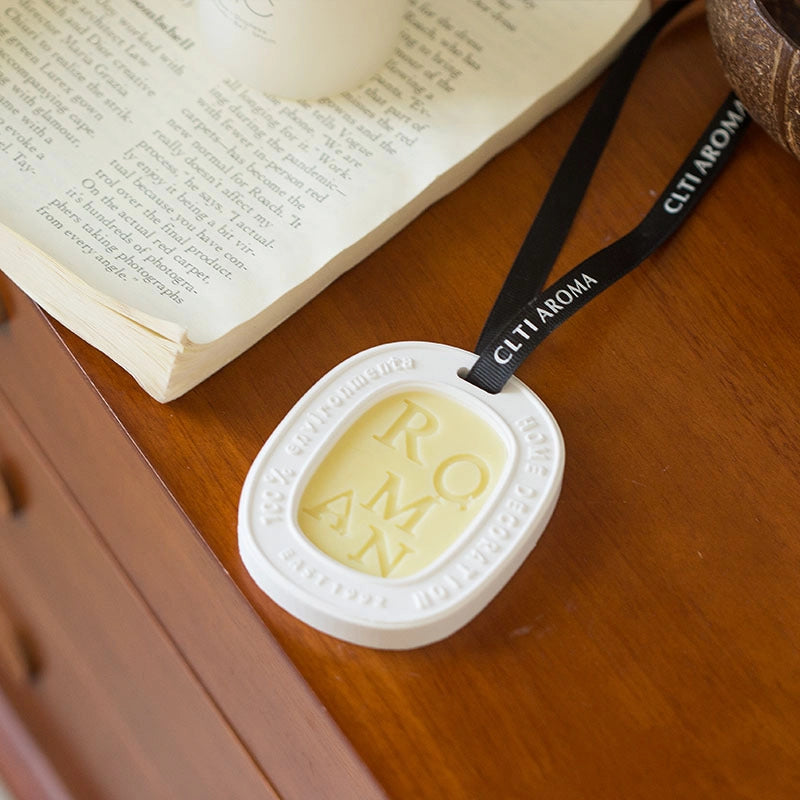 Aromatherapy Gypsum Wax Slice Home Wardrobe Aroma Solid Perfume Accompanying Gift Car Fragrance Pendant