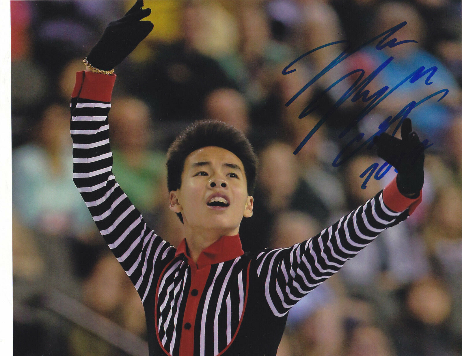 NAM NYGUEN SIGNED AUTOGRAPHED FIGURE SKATING 8X10 Photo Poster painting EXACT PROOF #4