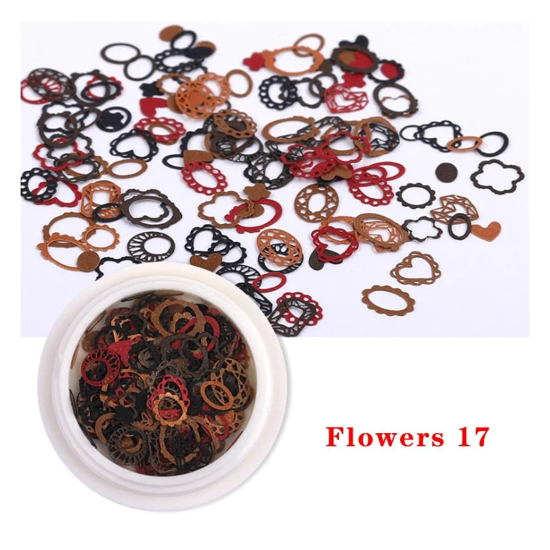Spring Summer Flower Nail Decoration Wood Pulp Paper Mini Daisy Simulation Flower Butterfly Fashion DIY Nail Art Design Charm