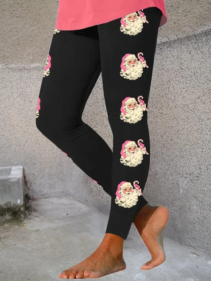 Women's Christmas Santa Stretch Leggings