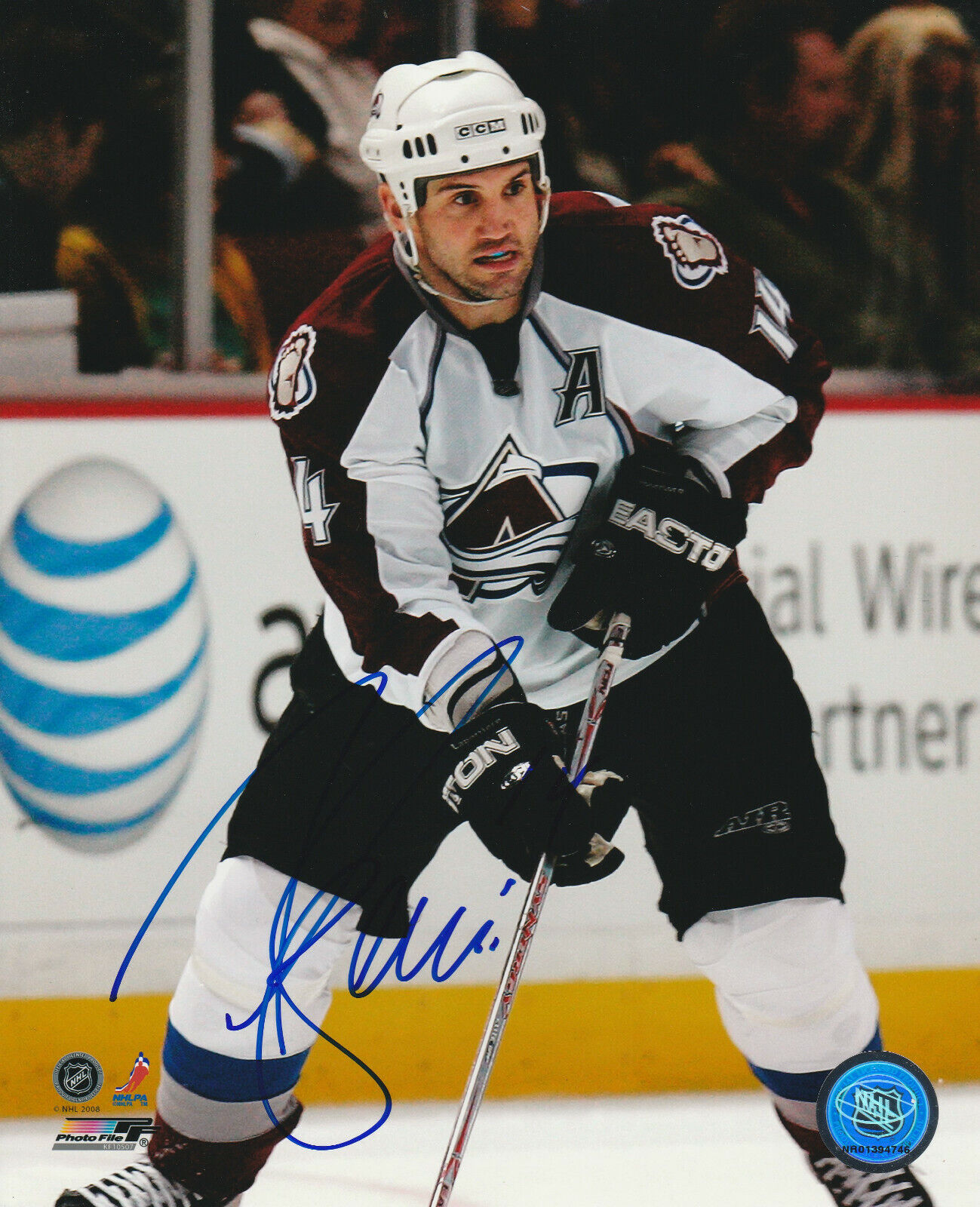 IAN LAPERRIERE SIGNED COLORADO AVALANCHE 8x10 Photo Poster painting #4 Autograph