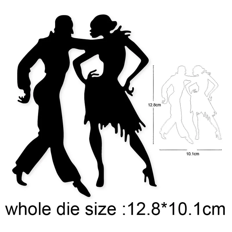 2021 New Cutting Metal Dies For Wedding Couple Dance Do It Yourself Stamps Card Gift Decoration Paper Craft Supplies