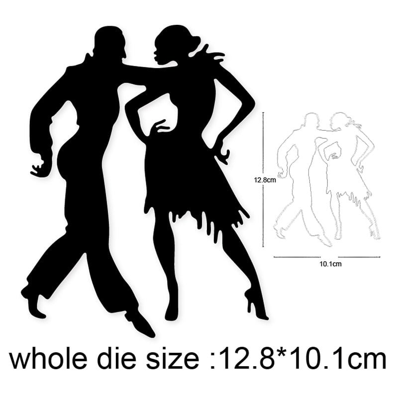 2021 New Cutting Metal Dies For Wedding Couple Dance Do It Yourself Stamps Card Gift Decoration Paper Craft Supplies