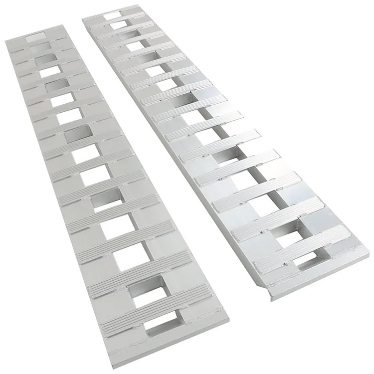 SEBLAFF 84 x 14 Aluminum Ramps 6000Lbs Car Trailer Truck Hook End 1 Pair Ramps Replacement for Car Pickup Trailer Truck ATV Dirt Bike Lawn Mower Quad