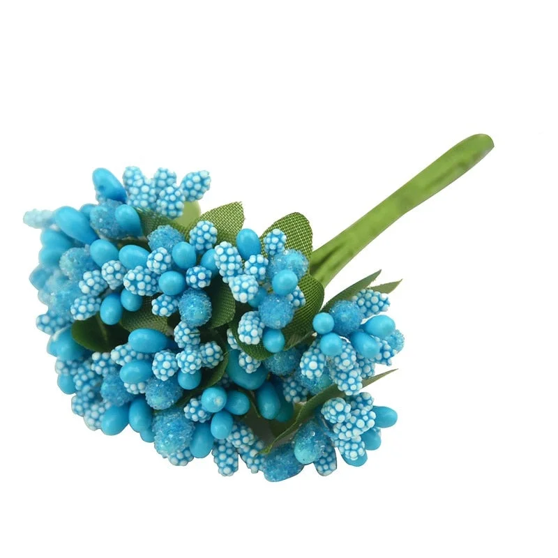 144pcs/lot Artificial Stamens flowers for handicrafts home accessories scrapbooking DIY wreath Crafts Candy Gift box decoration