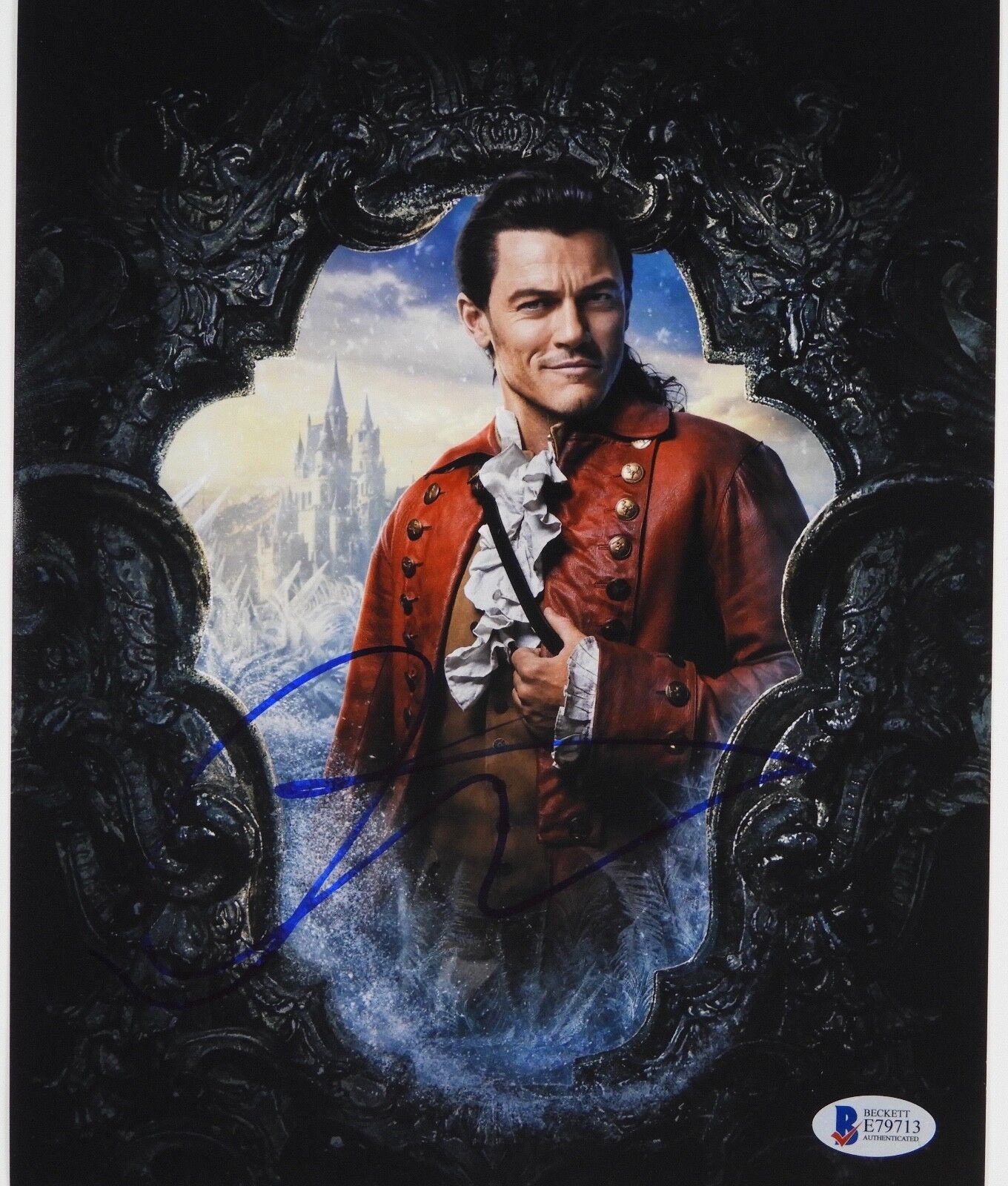 Luke Evans Beauty And The Beast Autograph Signed Photo Poster painting Beckett BAS 8 x 10