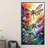 Diamond Painting-DIY Full Round Drill Dragonfly(70*40 CM)