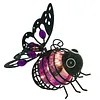 In-Sect Simulation Light with Elastic Spring Lights Decorations Figurine Solar Hanging Flying Insects Lamp for Outdoor