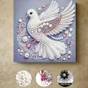 (Pre-Framed)Diamond Painting-DIY Crystal Rhinestone Peace Dove(25x25cm)