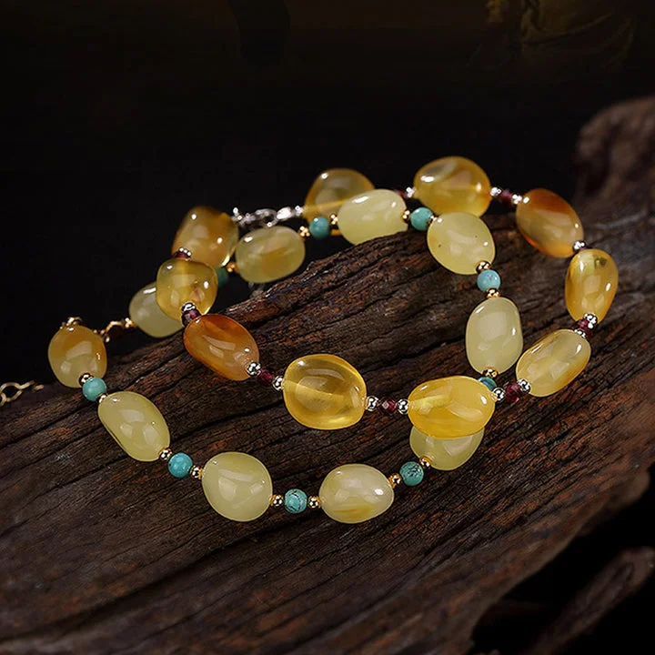 Amber Turquoise Garnet Confidence Focus Bracelet