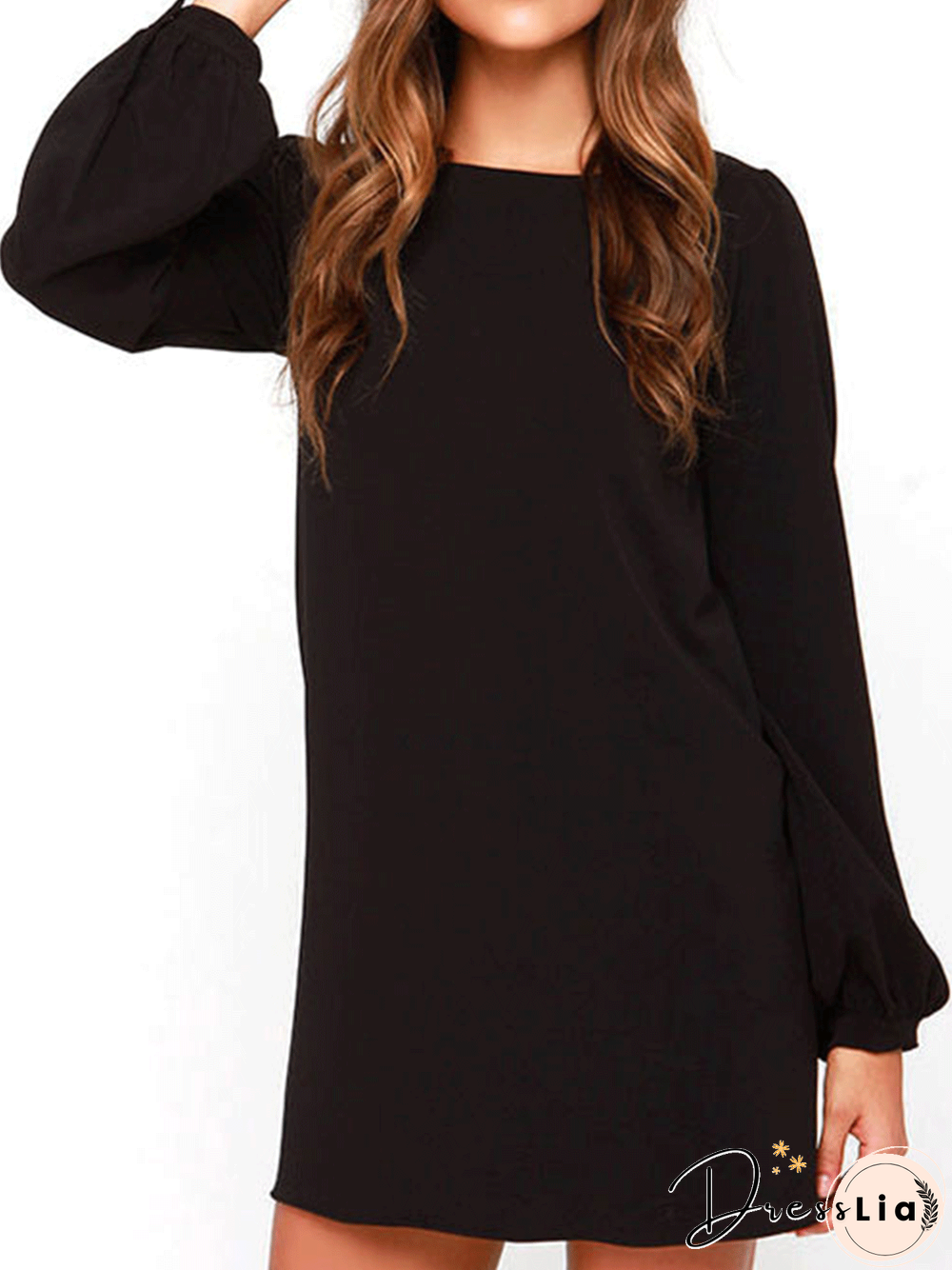 Loosen Solid Weaving Dress