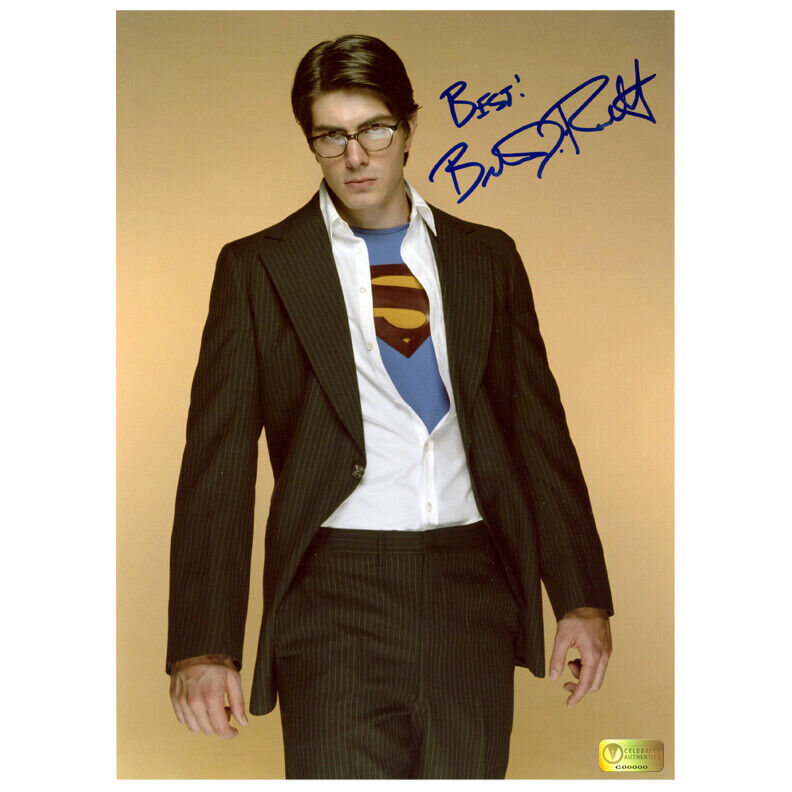 Brandon Routh Autographed Superman Returns Superman Reveal 8.5x11 Photo Poster painting