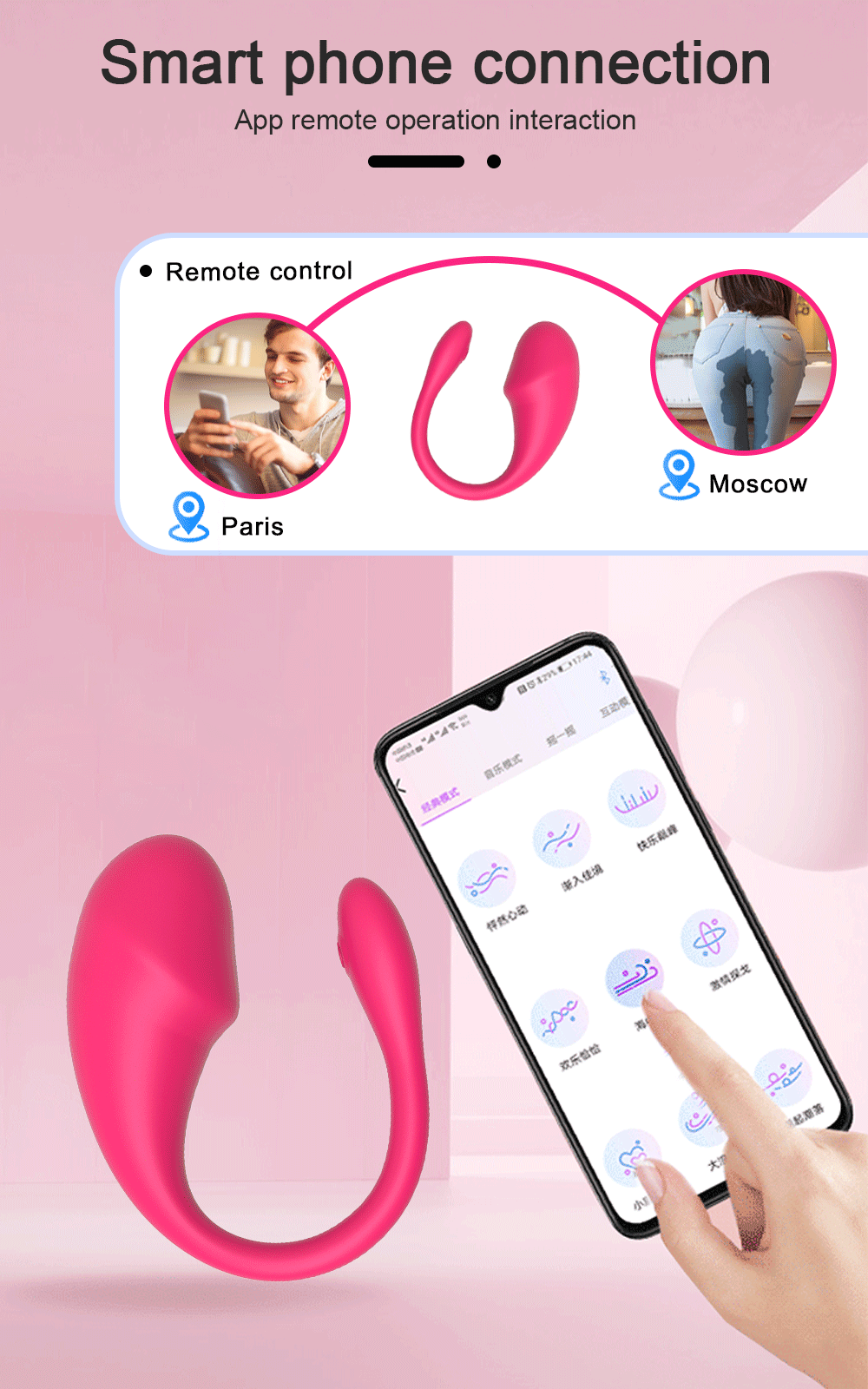 Wireless Bluetooth G Spot Dildo Vibrator