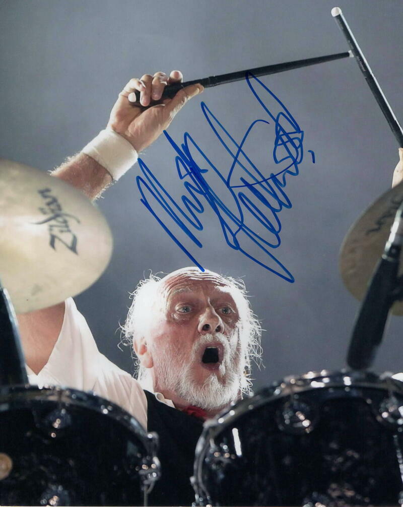 MICK FLEETWOOD SIGNED AUTOGRAPH 8X10 Photo Poster painting - MAC DRUMMER, RUMOURS, ROCK LEGEND