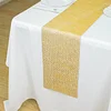 10"x108" Shiny Gold Crystal Rhinestone DIY Table Runner, Diamond Mesh Ribbon Bling Roll