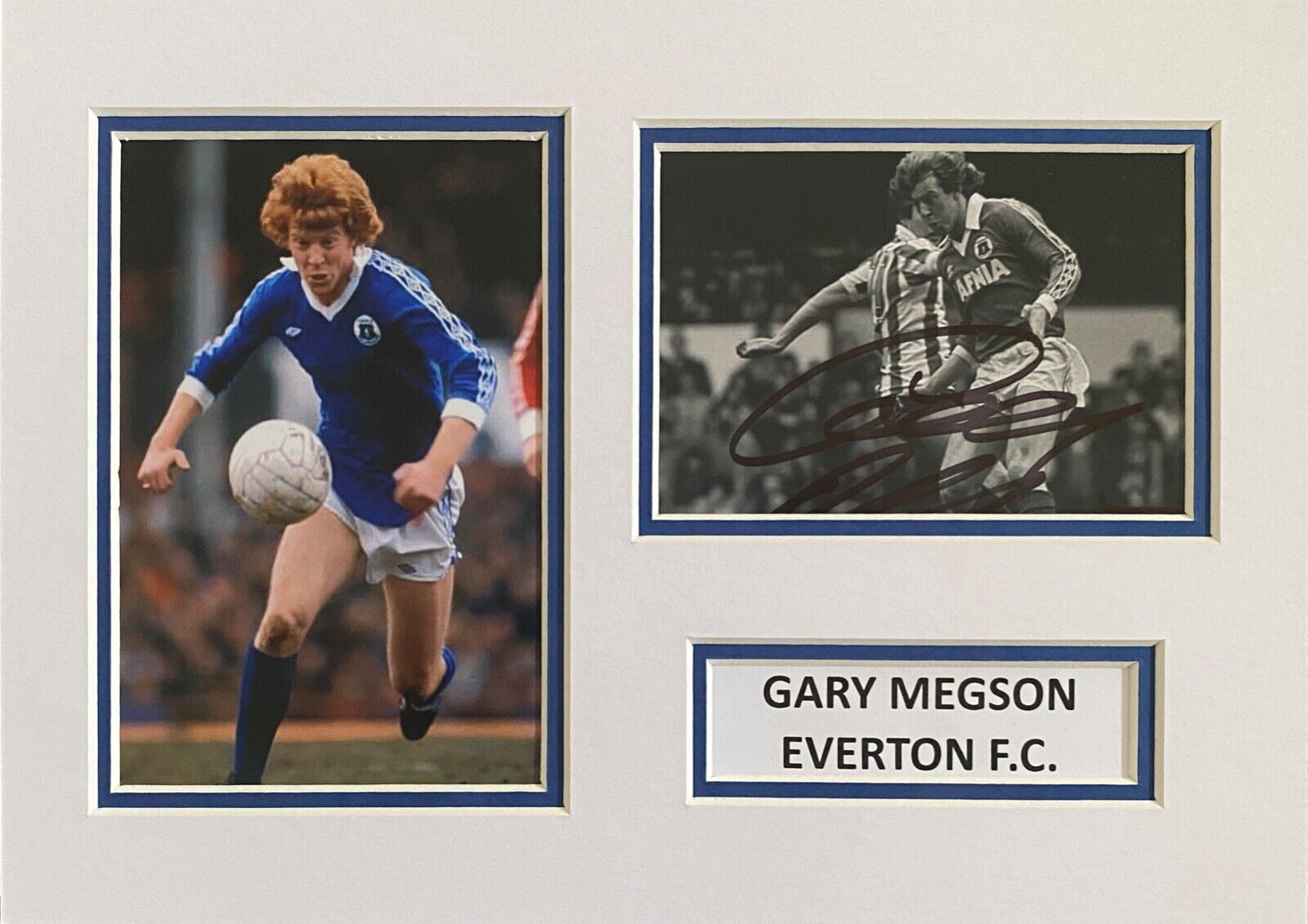 GARY MEGSON HAND SIGNED A4 MOUNTED Photo Poster painting DISPLAY EVERTON AUTOGRAPH 1