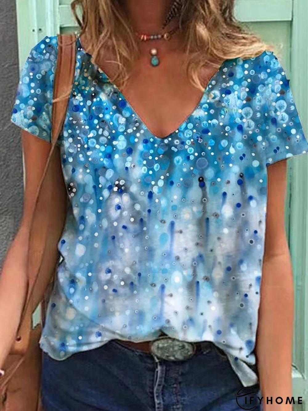 Ombre/tie-Dye Casual T-shirt | IFYHOME