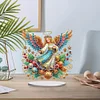 (US Local)Special Shape Angel Girl Table Top Diamond Painting Ornament Kits for Bedroom