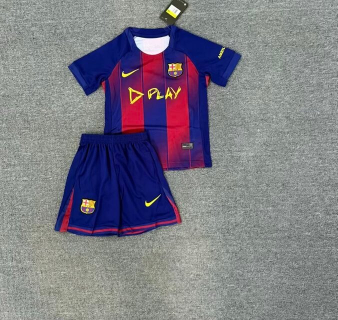 2025-26 Barcelona Home Derby Advertisement - Adult Jersey