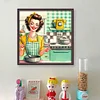 Kitchen Housewife-11CT Stamped Cross Stitch 50*50cm/19.69*19.69in
