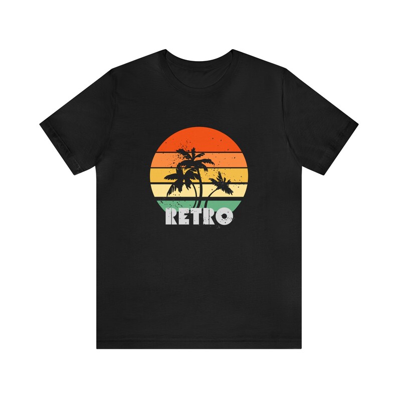 Retro Synthwave Tropical TShirts Nature Lovers Ts