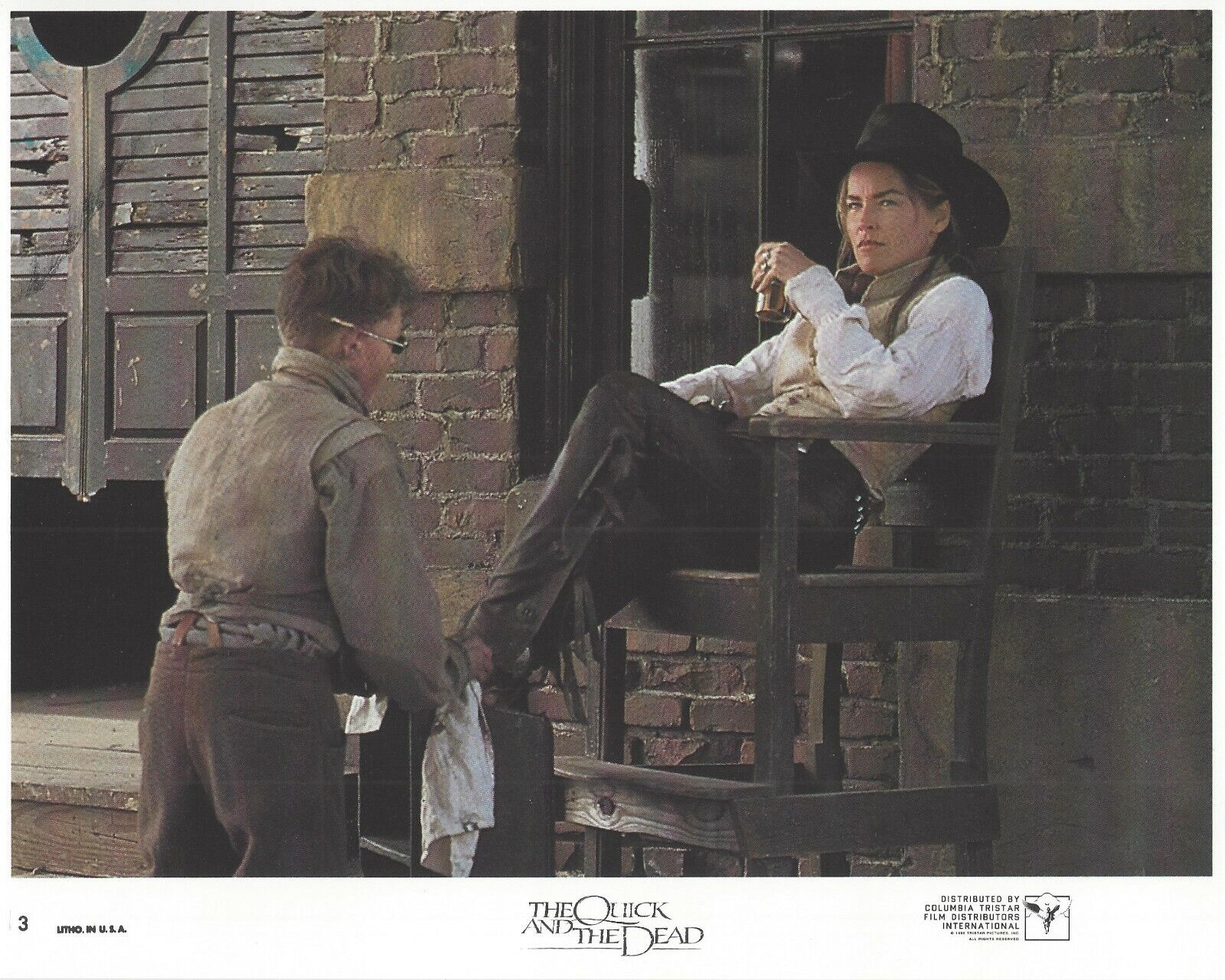 The Quick And The Dead Original 8x10 Lobby Card Poster Photo Poster painting 1995 #3 Stone