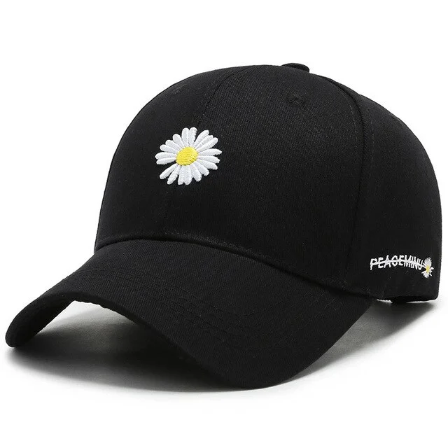 2023 Women Men Baseball Cap Spring And SummerDaisy Embroidered Hip Hop Hat Adjustable Outdoor Sport Caps Gorras