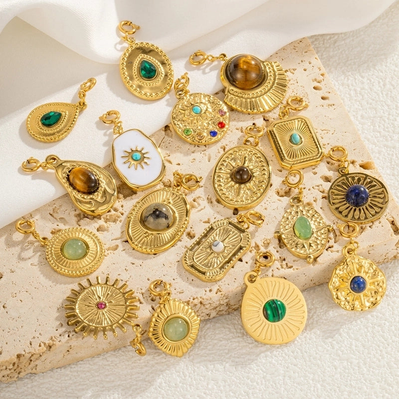 Retro Minimalist Geometric Titanium Steel Plating