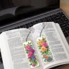 (US Local)3Pcs Special Shape Flowers Coffee 5D DIY Diamond Painting Bookmark Craft Kit