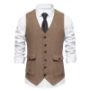 Men's Vintage Single Breasted Suit Vest