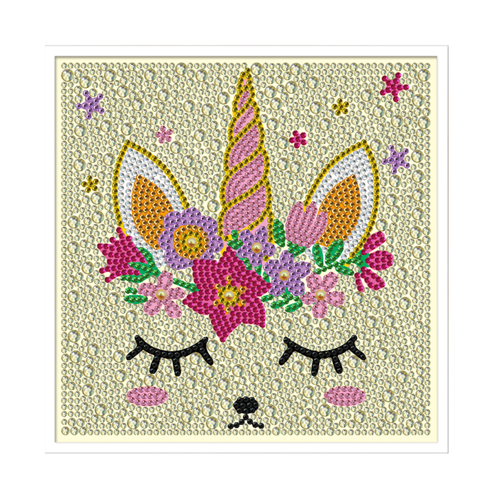 

Horn Horse (With Frame) - Crystal Special Shaped Diamond Painting - 18*18CM, 501 Original