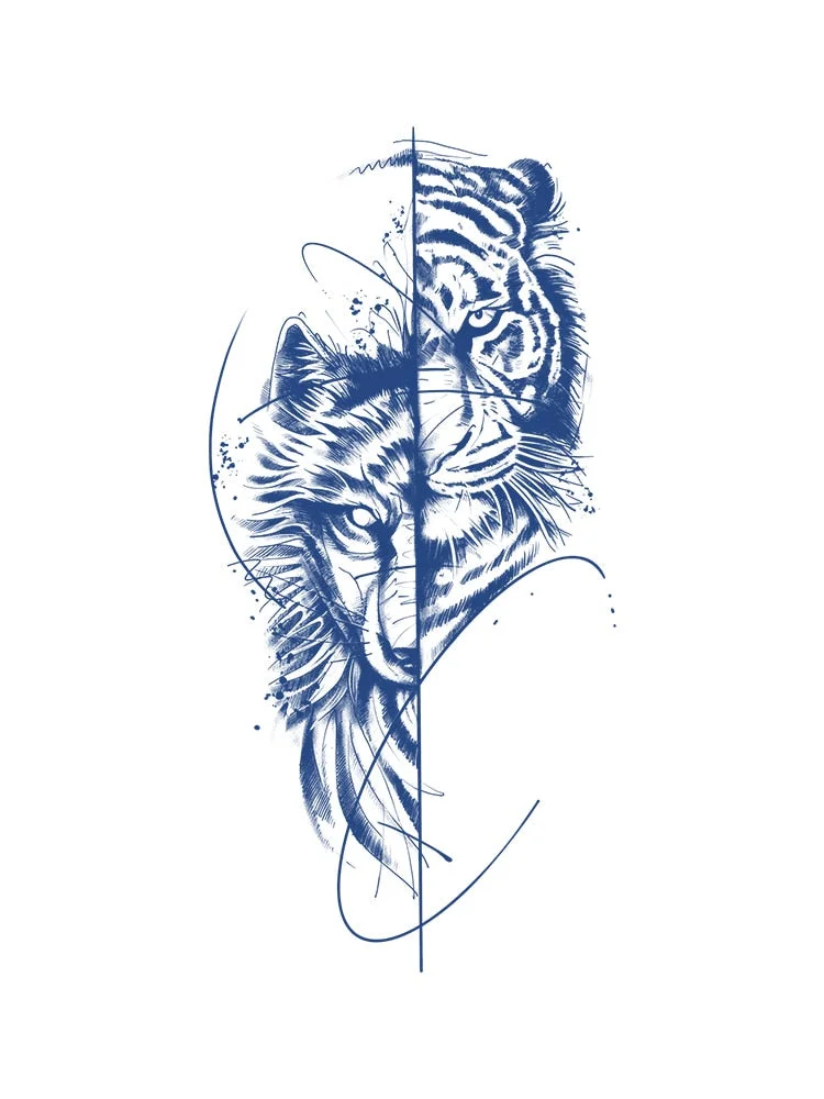 KT101-150 Semi-permanent herbal juice tattoo sticker flower arm clavicle non-reflective simulation tattoo large picture flower