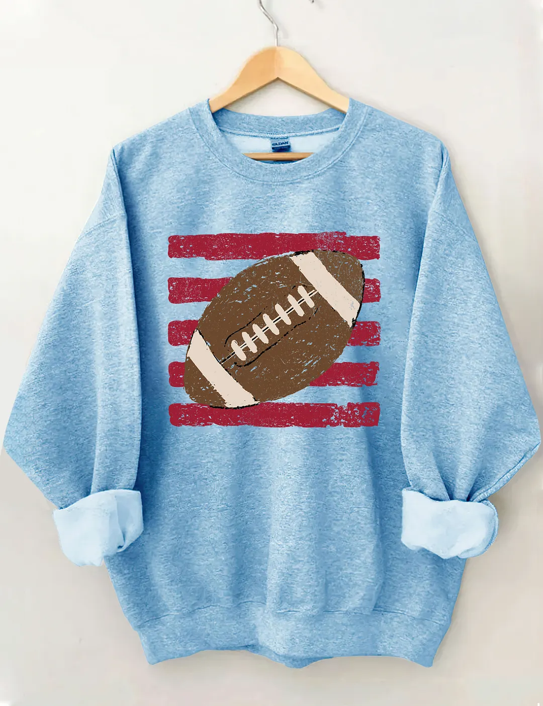 Striped Football Ball Sweatshirt